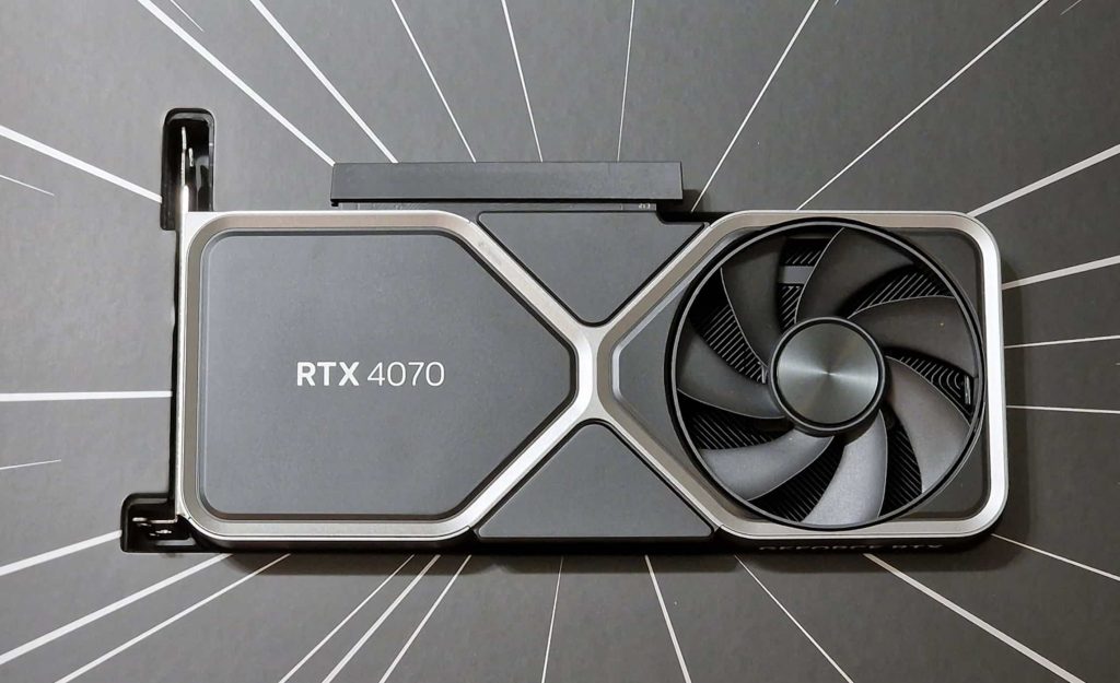 Hình ảnh của RTX 4070 Founder Edition. Nguồn: @GiannisDavid